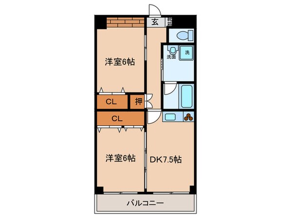 アメニティ－八田の物件間取画像